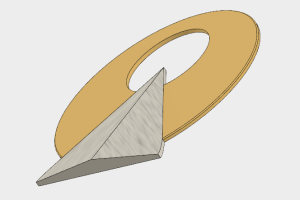 IDIC symbol 3D modeling work-in-progess at The Fleet Workshop by Ryan Norbauer.