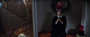 The IDIC symbol wall hanging on the left-hand wall of Spock's quarters in scene from Star Trek II: The wrath of Kahn. (Image: Courtesy Paramount Pictures)