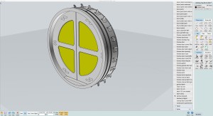 Interior face of the doors, with the other problematic inset shapes highlighted in yellow.
