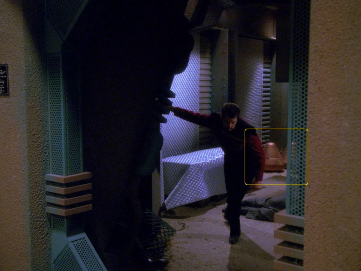 Prop Little Tikes kid’s Apollo Space Capsule Toy Chest used in the ST:TNG episode "Future Imperfect".