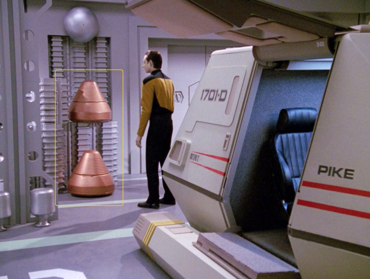 Prop Little Tikes kid’s Apollo Space Capsule Toy Chest used in the ST:TNG episode "The Most Toys".