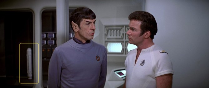 Sonobuoy cases used as sickbay container prop in 