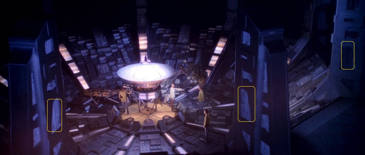 Sonobuoy cases used as V'ger set detailing in "Star Trek: The Motion Picture".