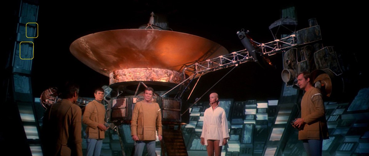 Sonobuoy cases used as V'ger set detailing in "Star Trek: The Motion Picture".