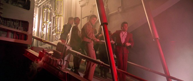 Sonobuoy case use in wall machinery panels in Klingon bird-of-prey landing ramp in 