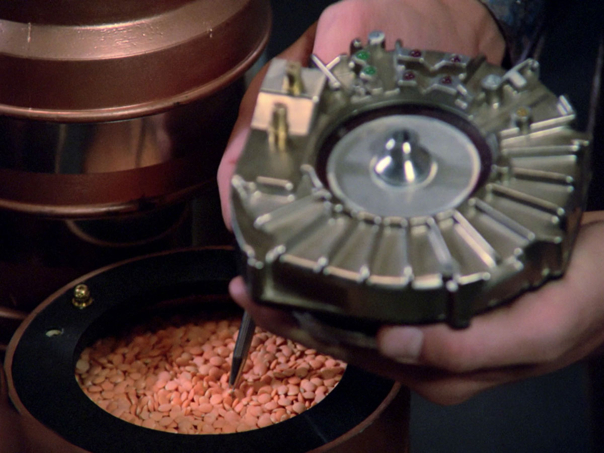 Sonobuoy cases used as felicium containers in the TNG episode "Symbbiosis".