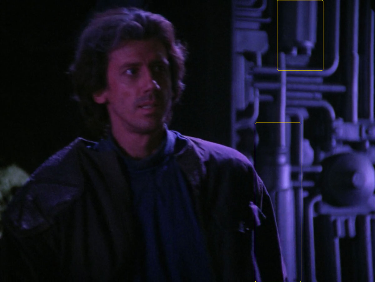 Sonobuoy cases used as set decoration in the TNG episode "The High Ground".