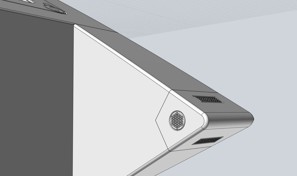 Workbee port-side, bow RCS thruster assembly.