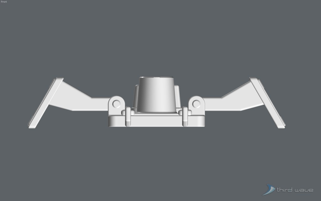 Front view of the original package main attachment connector assembly. (Image: Third Wave)