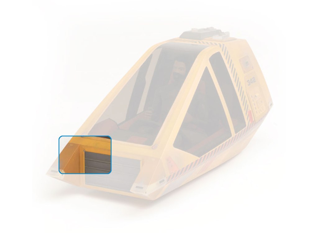 Image from Christie’s 2006 auction catalogue, highlighting small paint detail on the headlight frame.