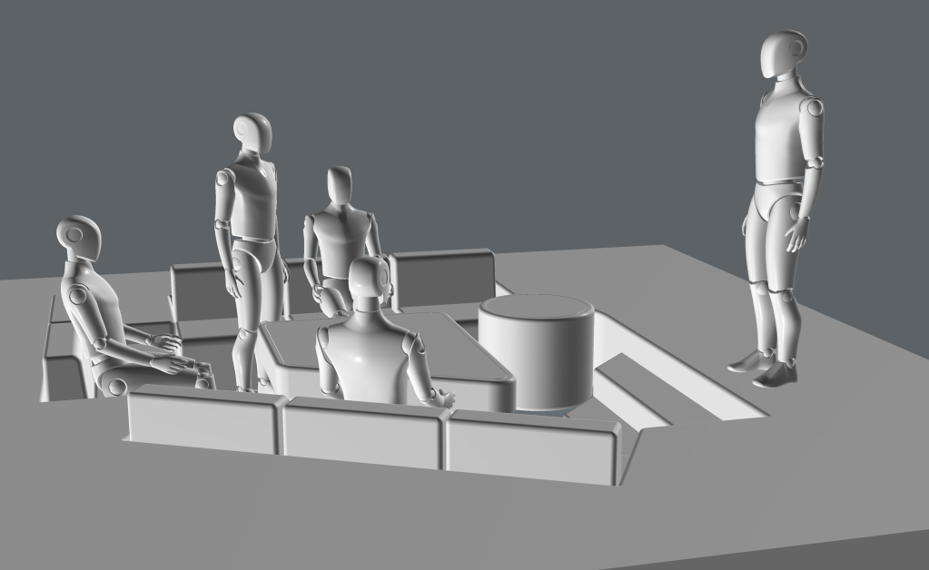 3D model of the Enterprise Recreation Deck.