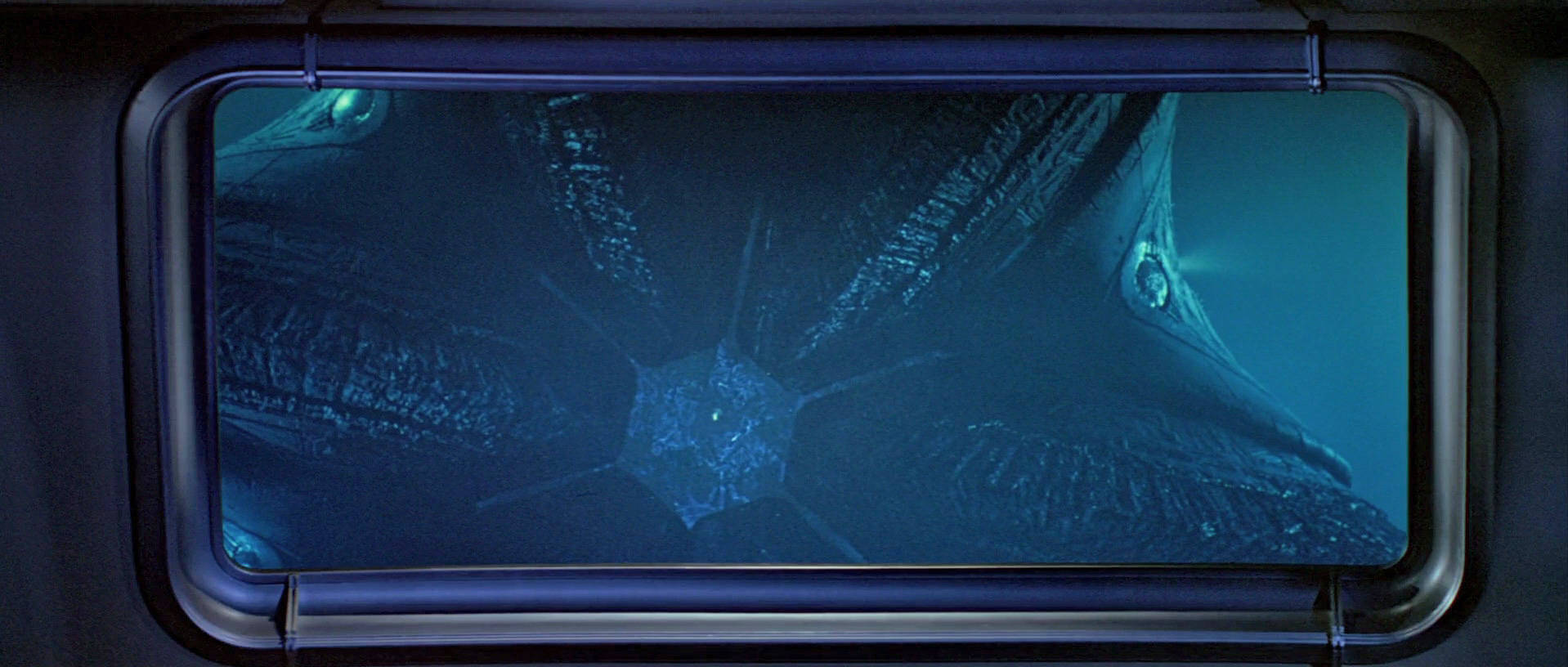 Scene from Star Trek: The Motion Picture the maw of V'ger on the main view screen of the Enterprise. (Image: Paramount Pictures)