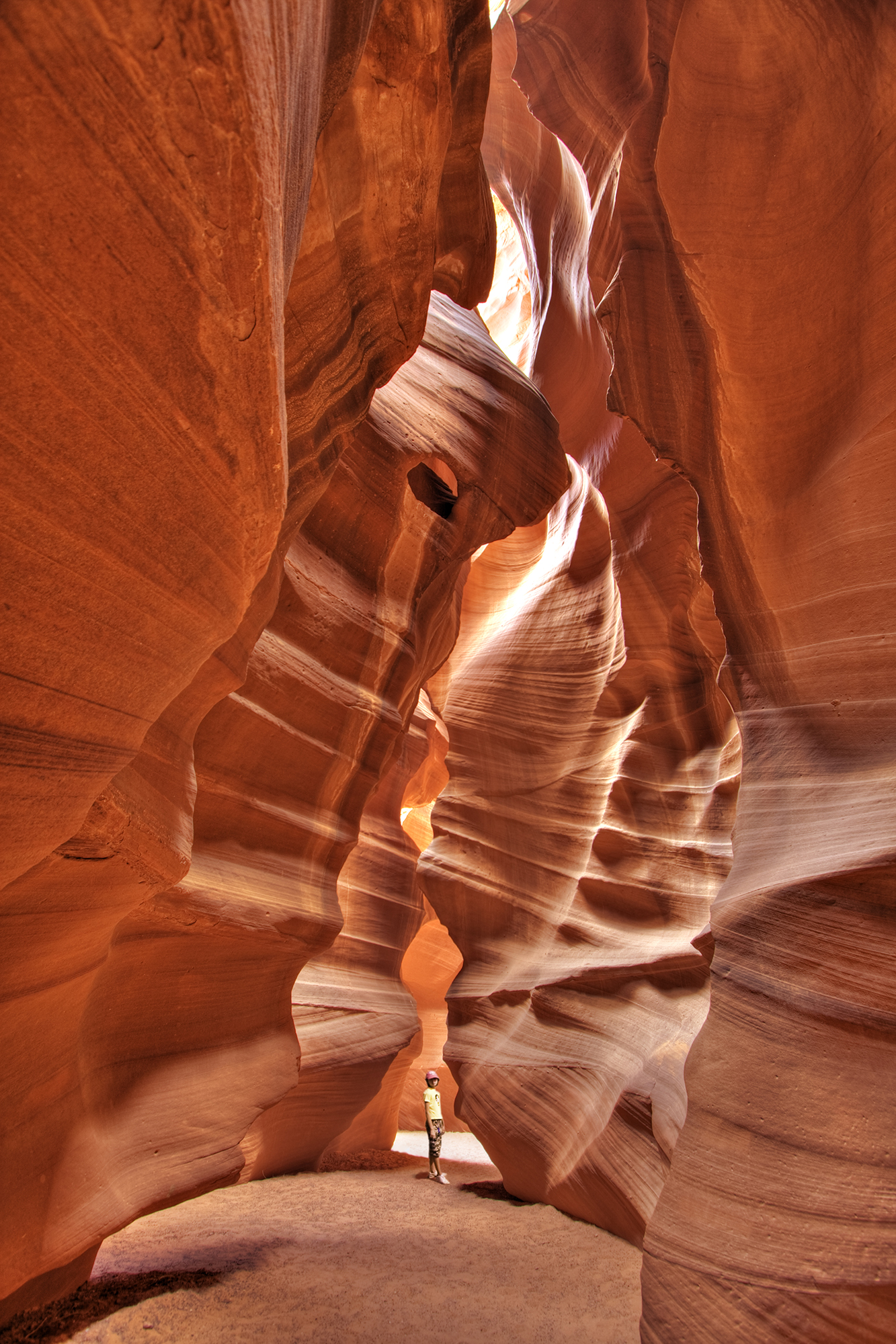 Inside Upper Antelope Canyon, on Navajo land east of Lechee, Arizona. (Image: Wikipedia)