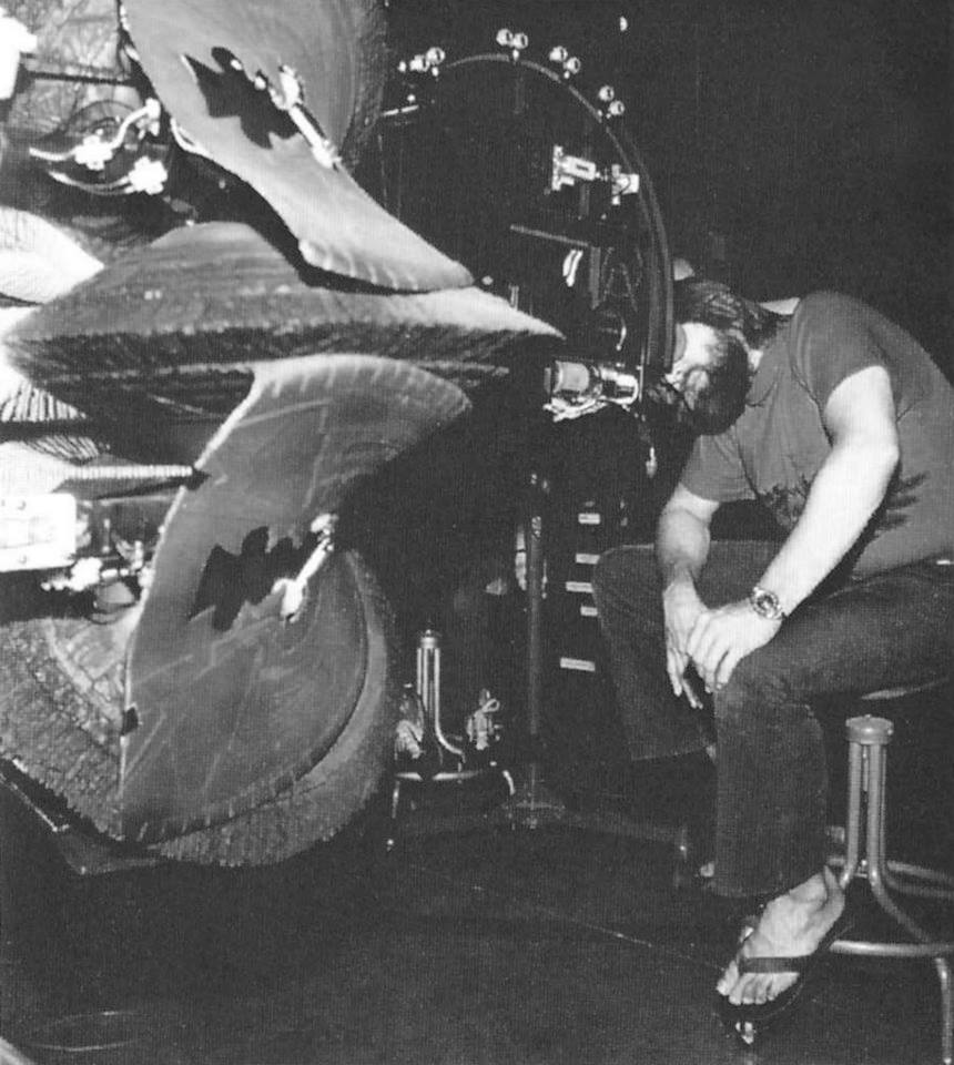 Lining up a shot of the maw opening of the V'ger miniature. (Image: Courtesy Bob Kohl)